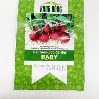 Hạt giống Củ cải đỏ baby Rạng Đông HGRDBB giá sỉ