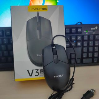 Mouse Có Dây Văn Phòng T-Wolf V3 (BH 12 Tháng)