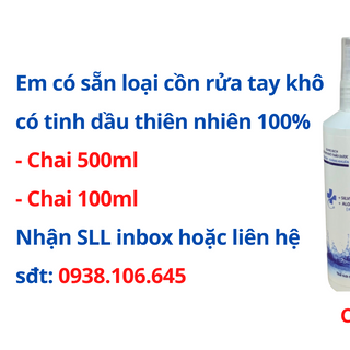 Dung dịch rửa tay khô diệt khuẩn HONESTY chai 100ML - 500ML