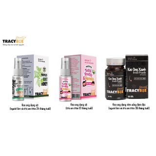 KEO ONG XANH TRACYBEE VỊ BẠC HÀ DÙNG CHO TRẺ EM TRÊN 24 THÁNG TUỔI VÀ NGƯỜI LỚN- CHAI 30ML