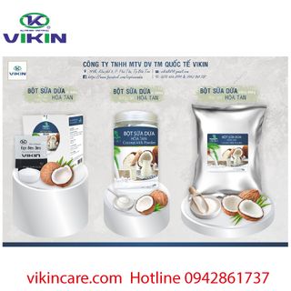 Bột sữa dừa nguyên chất gói 1Kg (không đường)