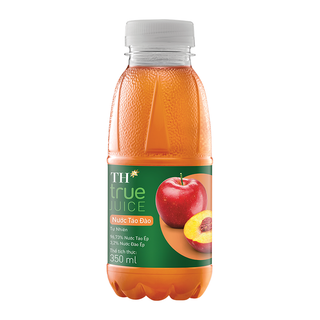 Nước trái cây táo đào tự nhiên TH True Juice 350ml (thùng 24 chai) giá sỉ