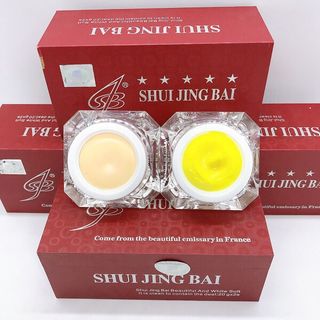 BỘ KEM NÁM TÀN NHANG ĐỒI MỒI TRẮNG DA CAO CẤP THUỶ TINH BẠCH 2in1.