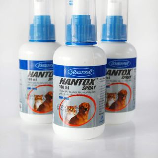 HANTOX SPRAY XỊT TRỊ VE , RẬN, BỌ CHÉT TRÊN CHÓ