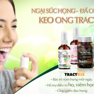 KEO ONG XANH [TRACYBEE] HƯƠNG VỊ TRÁI CÂY DÀNH CHO TRẺ EM TRÊN 12 THÁNG TUỔI-GIẢM VIÊM HỌNG HO -30ML