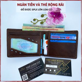 Ví da bò cao cấp .. da thật 100% .. chất da mềm màu nâu và đen