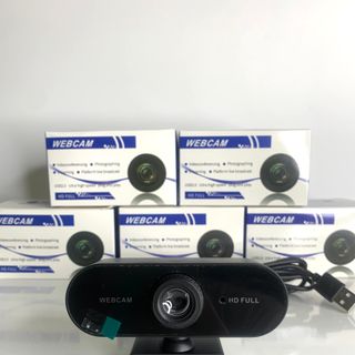 Webcam máy tính Full HD 1080p siêu nét, xoay 360 độ