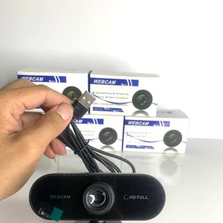 Webcam máy tính Full HD 1080p siêu nét, xoay 360 độ