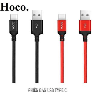 Cáp sạc bọc dù dài 1m 2m hoco X14 iphone samsung androi - chính hãng