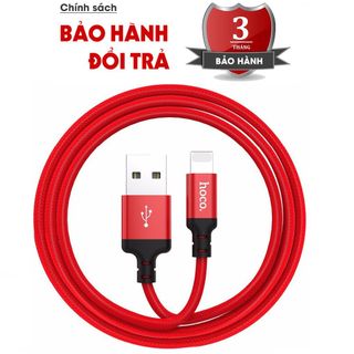 Cáp sạc bọc dù dài 1m 2m hoco X14 iphone samsung androi - chính hãng