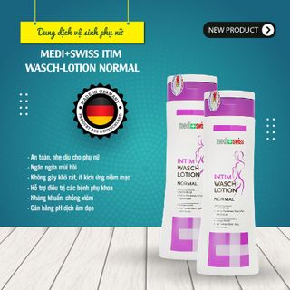 Dung dịch vệ sinh phụ MEDI+SWISS ITIM WASCH-LOTION NORMAL 300ml nhập khẩu đức