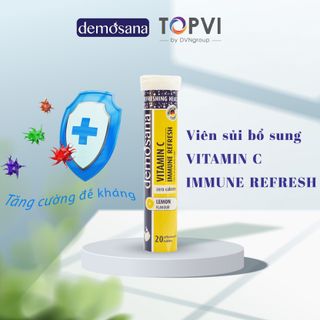 Viên sủi Demosana VitaminC immune refresh bổ sung vitaminC vị chanh