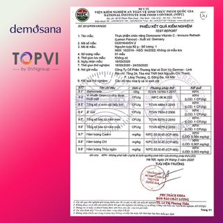 Viên sủi Demosana VitaminC immune refresh bổ sung vitaminC vị chanh