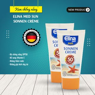 Kem chống nắng ELINA MED SUN SONNEN CRÈME SPF 50 nhập khẩu đức