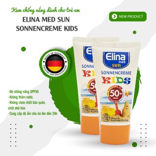 Kem chống nắng dưỡng ẩm cho da trẻ em ELINA MED SUN SONNENCREME KIDS spf50+ nhập khẩu Đức giá sỉ