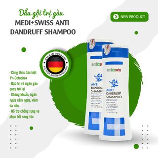 Dầu gội sạch gàu MEDI+SWISS ANTI DANDRUFF SHAMPOO 300ml nhập khẩu đức