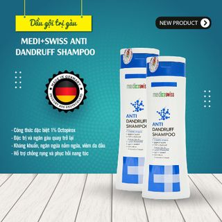 Dầu gội sạch gàu MEDI+SWISS ANTI DANDRUFF SHAMPOO 300ml nhập khẩu đức
