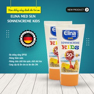 Kem chống nắng dưỡng ẩm cho da trẻ em ELINA MED SUN SONNENCREME KIDS spf50+ nhập khẩu Đức