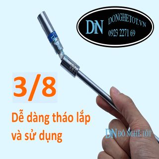KHỚP nối khẩu 3/8 thép crv dài 53mm