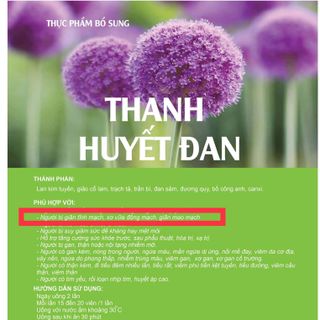 Trần kim huyền thanh huyết đan