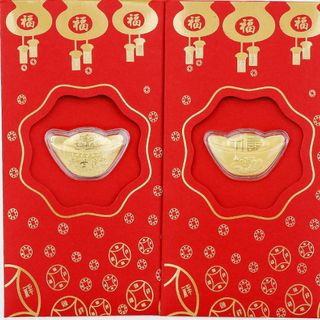 Lì xì thần tài và đĩnh vàng 2022