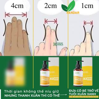 Gel vệ sinh phụ nữ x2 nano nghệ, hết hôi, hết ngứa, sạch thơm, chai 150ml, Cỏ cây hoa lá, PANDAR
