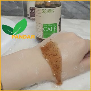 Sữa tắm cà phê, khử mùi cơ thể, sáng da rạng rỡ, tẩy tế bào chết hiệu quả, chai 300g, Cỏ cây hoa lá, PANDAR