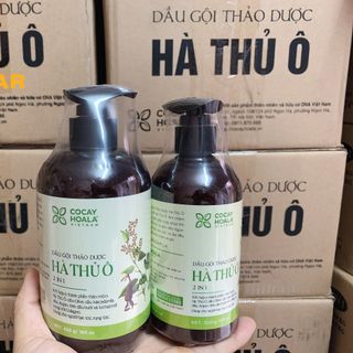 Dầu gội hà thủ ô 2in1, giảm các triệu chứng ngứa da đầu, hạn chế tóc bạc và tóc rụng, chai 300g, Cỏ cây hoa lá, PANDAR