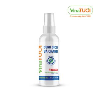 Dung dịch sát khuẩn Sả Chanh Vina Tươi 100ml Cồn 70 độ Tinh dầu Sả Chanh nguyên chất giá sỉ