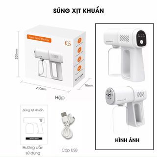 Súng máy xịt khử khuẩn K5 K6