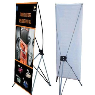 Standee chữ X cường lực (KT: 80x180cm)