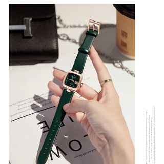 Đồng hồ nữ Guou 8190 bé dây da