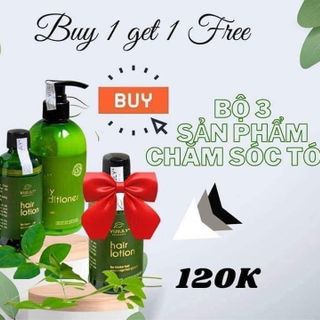 Combo giảm rụng, kích mọc tóc, phục hồi tóc hư tổn