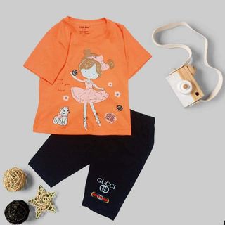 Bộ quần áo trẻ em bé gái Size từ 9-35kg LAZAKIDS Thun COTTON 100%