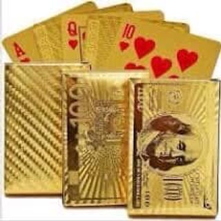 Bộ bài tây mạ vàng 24k