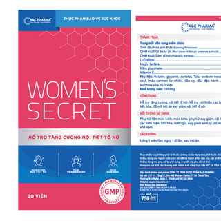 WOMEN’S SECRET – SẢN PHẨM HỖ TRỢ TĂNG CƯỜNG NỘI TIẾT TỐ NỮ (thùng 50 hộp)
