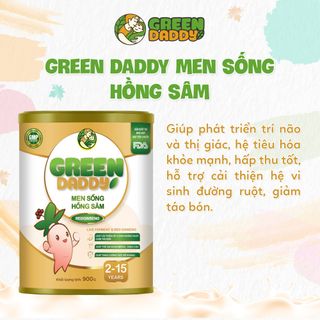 Sản Phẩm Dinh Dưỡng Công Thức Dành Cho Trẻ Từ 2-15 Tuổi Green Daddy Men Sống Hồng Sâm giá sỉ