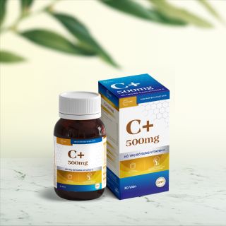 Vitamin C+ 500mg - Tăng cường đề kháng và bảo vệ hệ hô hấp (thùng 50 hộp)
