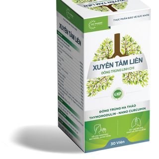 Xuyên Tâm Liên - Đông Trùng Linh Chi - Hỗ trợ bổ phế, giảm ho (thùng 80 hộp)