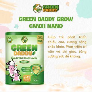 Sản Phẩm Dinh Dưỡng Công Thức Dành Cho Trẻ Từ 2-15 Tuổi Green Daddy Sữa Grow Canxi Nano giá sỉ