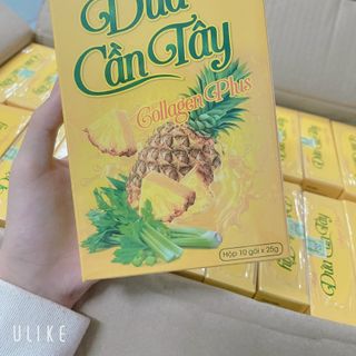 Thạch Dứa cần tây collagen hộp 10 gói xóa tan mỡ bụng Sỉ: 28,600đ Thùng 60: 27,500đ