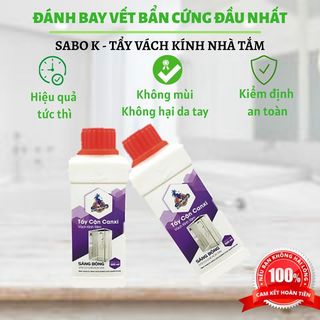Tẩy rửa đa năng Sabo-k tẩy cặn canxi, vảy cá, đồi mồi trên kính