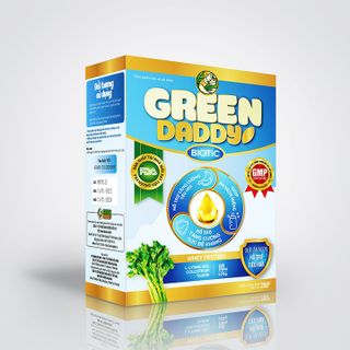 Sữa non Green Daddy Biotic, sữa bột tinh chất cần tây dành cho trẻ biếng ăn, táo bón, tiêu hóa kém, hộp 10 gói x 20g giá sỉ