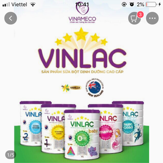 Sữa Vinlac1-2 ,tăng cân tiêu hoá tốt- 900g