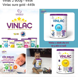 Sữa Vinlac1-2 ,tăng cân tiêu hoá tốt- 900g
