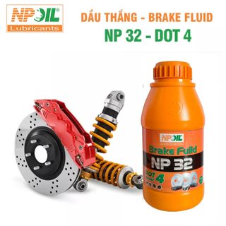 THÙNG 24 CHAI DẦU THẮNG BRAKE FLUID NP 32 - DOT 4 NPOIL (0.5KG) giá sỉ