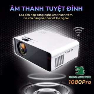 Máy chiếu KHỦNG LONG XANH T1080Pro Anroid,Youtube,Netflix, trợ hd+ ,kết nối latop,hdmi, tivibox, đt...