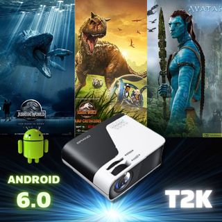 Máy chiếu Khủng Long Xanh T2K PRO tích hợp Android, Youtub, Netflix, , HDMI kết nối với laptop hỗ trợ FullHD.