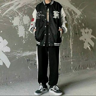 Áo khoác dù kiểu bomber logo in chữ cá tính, trẻ trung
