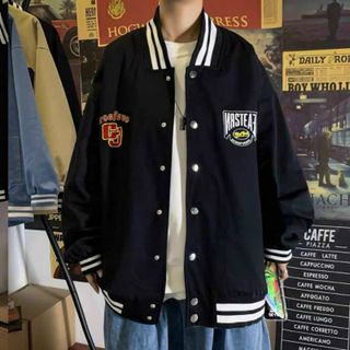 Áo khoác dù kiểu bomber logo GJ cá tính, trẻ trung